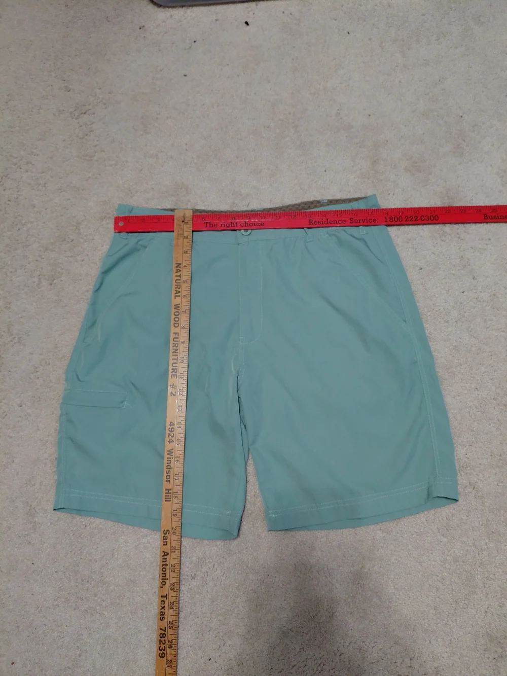 Men's Athletic Shorts in Seafoam Green — Lightweight Performance